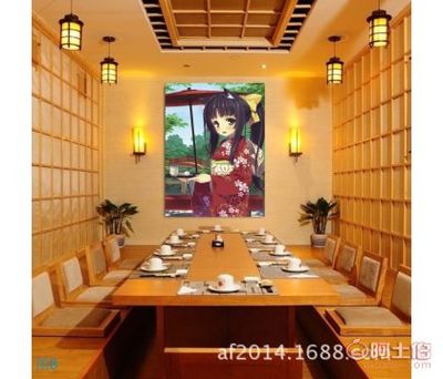 【爱凤厂家直销日式餐饮文化装饰画日本寿司料理店酒店餐厅餐馆无框画】深圳市龙岗区爱凤油画店 - 产品库